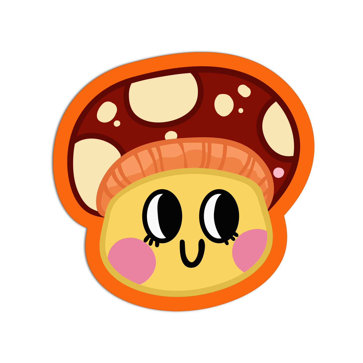 Mushroom New Smileys Sticker