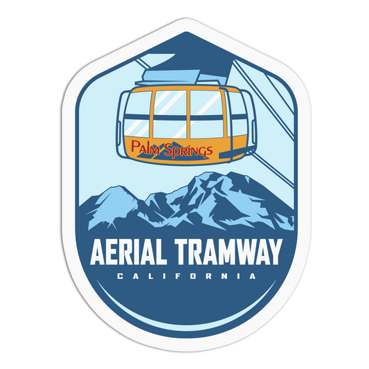 Aerial Tramway Travel Series_Palm Springs Sticker