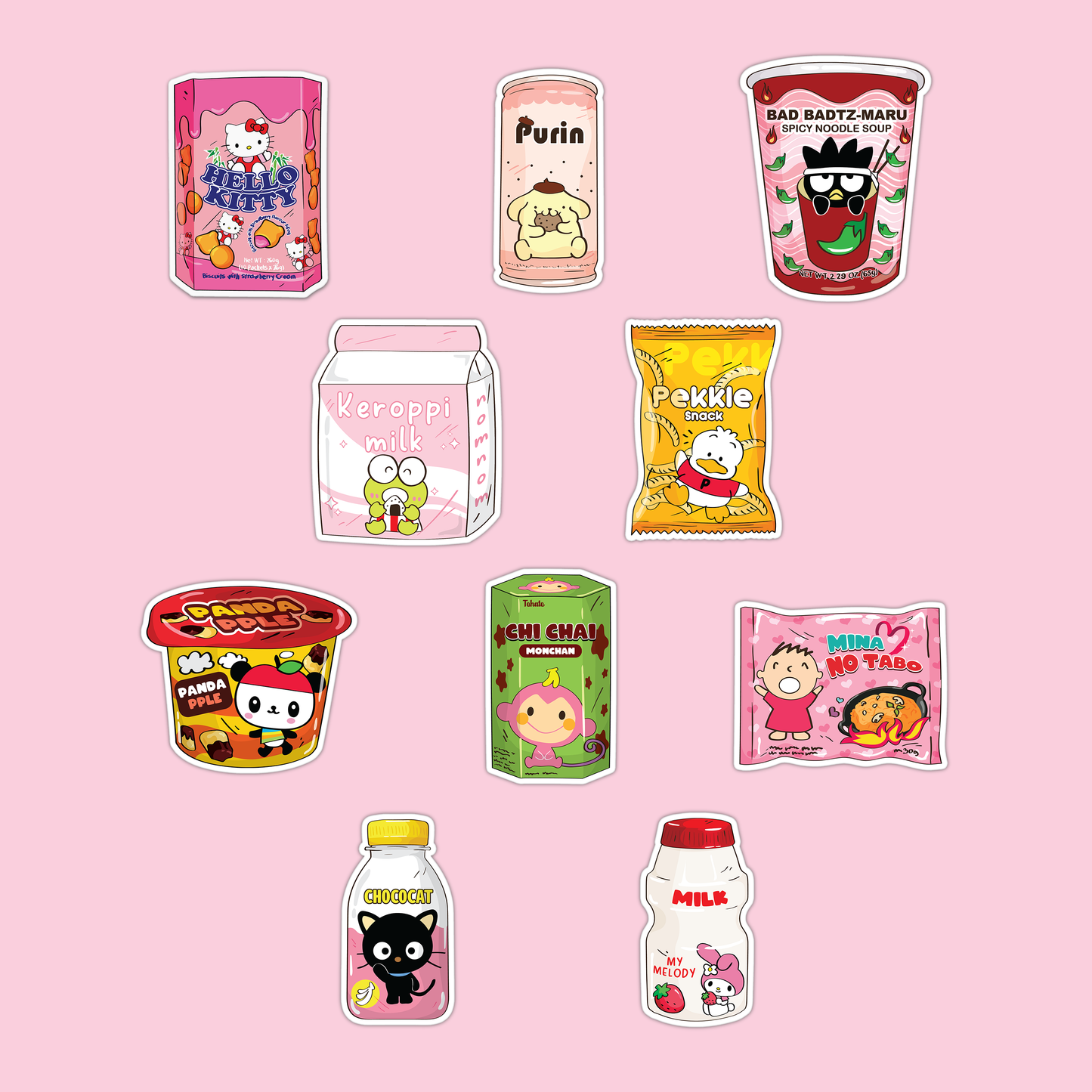 Sanrio Food Sticker Pack