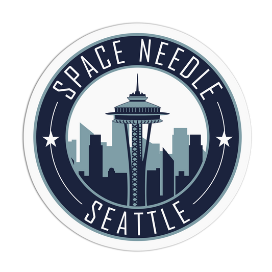 Space Needle Seattle Travel Series_Seattle Sticker