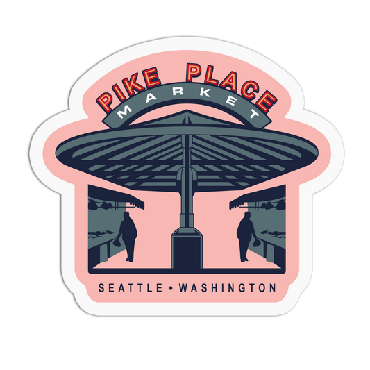 Pike Place Market Travel Series_Seattle Sticker