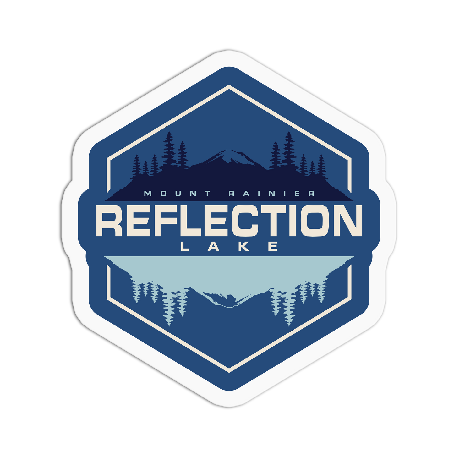 Reflection Lake Travel Series_Seattle Sticker