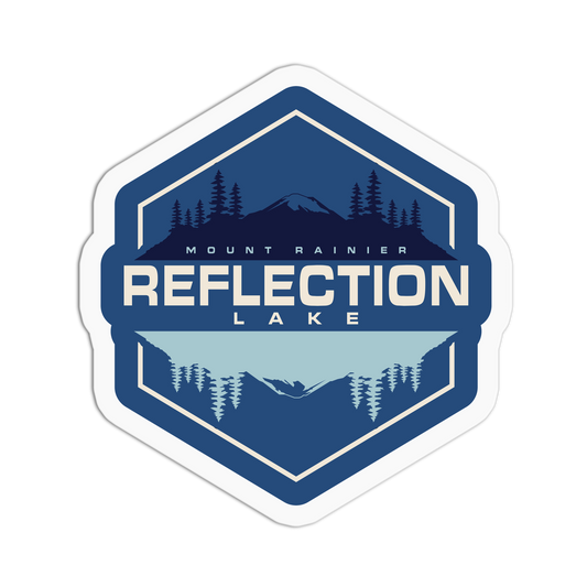 Reflection Lake Travel Series_Seattle Sticker