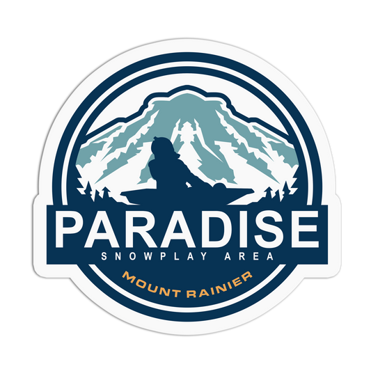 Paradise Snowplay Area Travel Series_Seattle Sticker