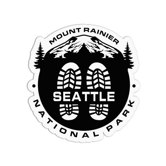Mount Rainier Seattle National Park Travel Series_Seattle Sticker