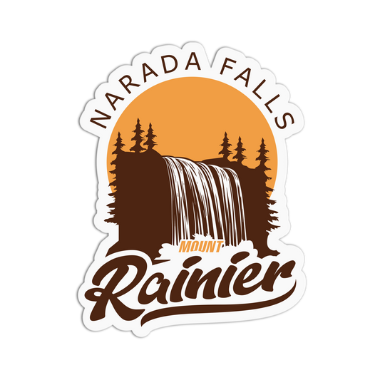 Narada Falls Travel Series_Seattle Sticker
