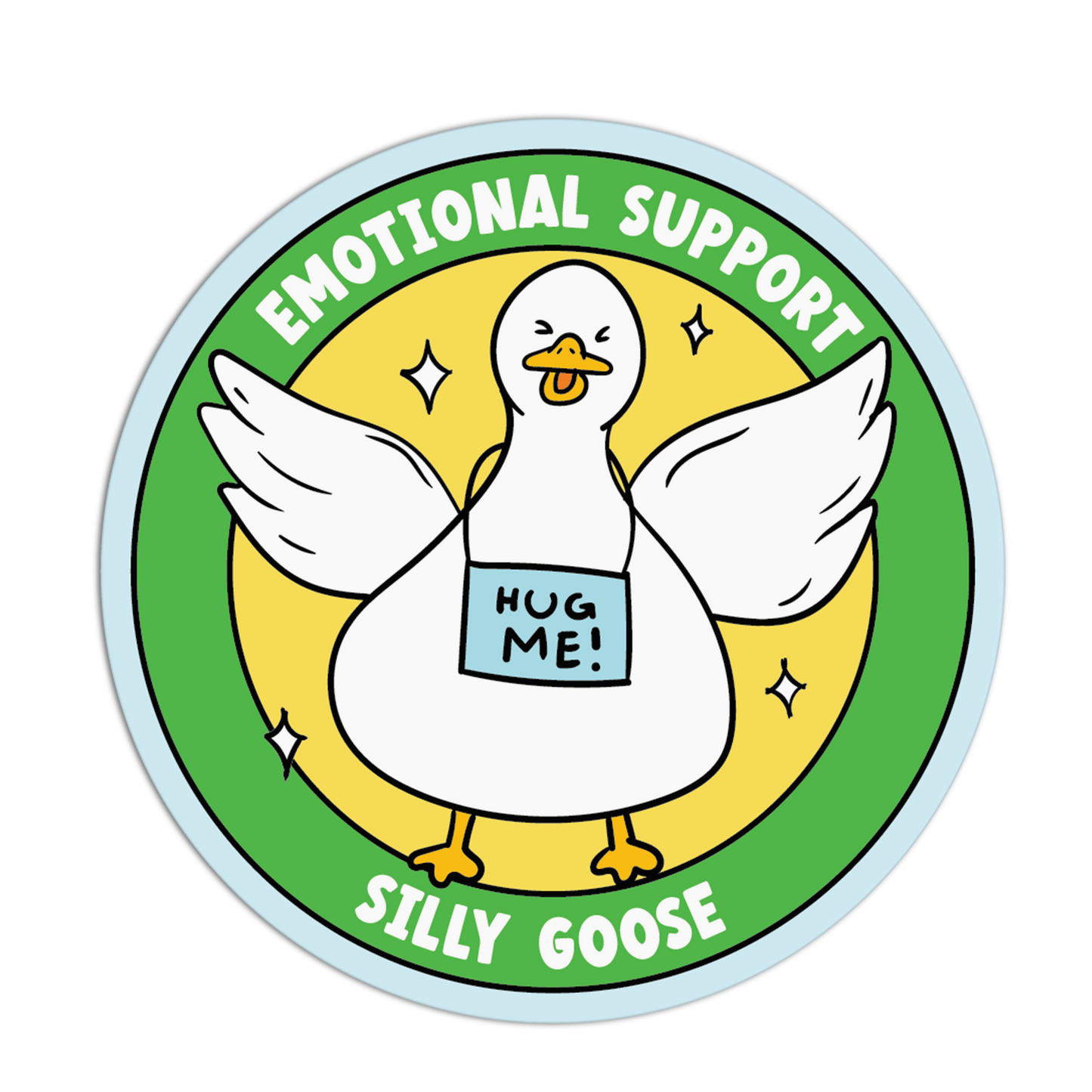 Emotional Support Silly Goose Stickers