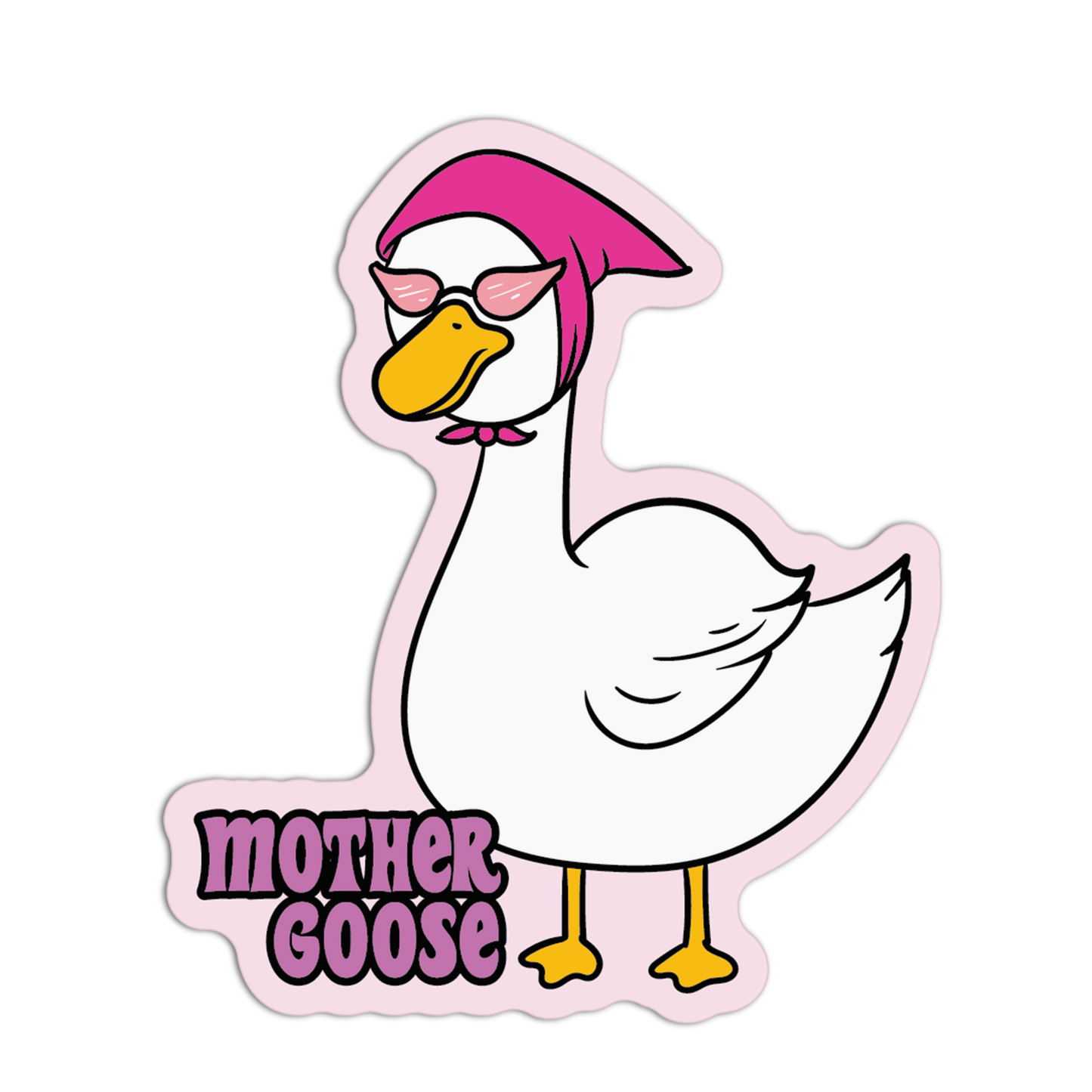 Mother Goose Silly Goose Sticker
