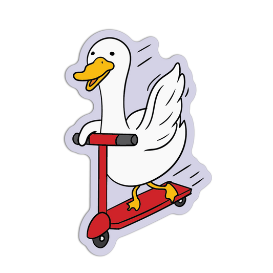 Scooter Silly Goose Sticker