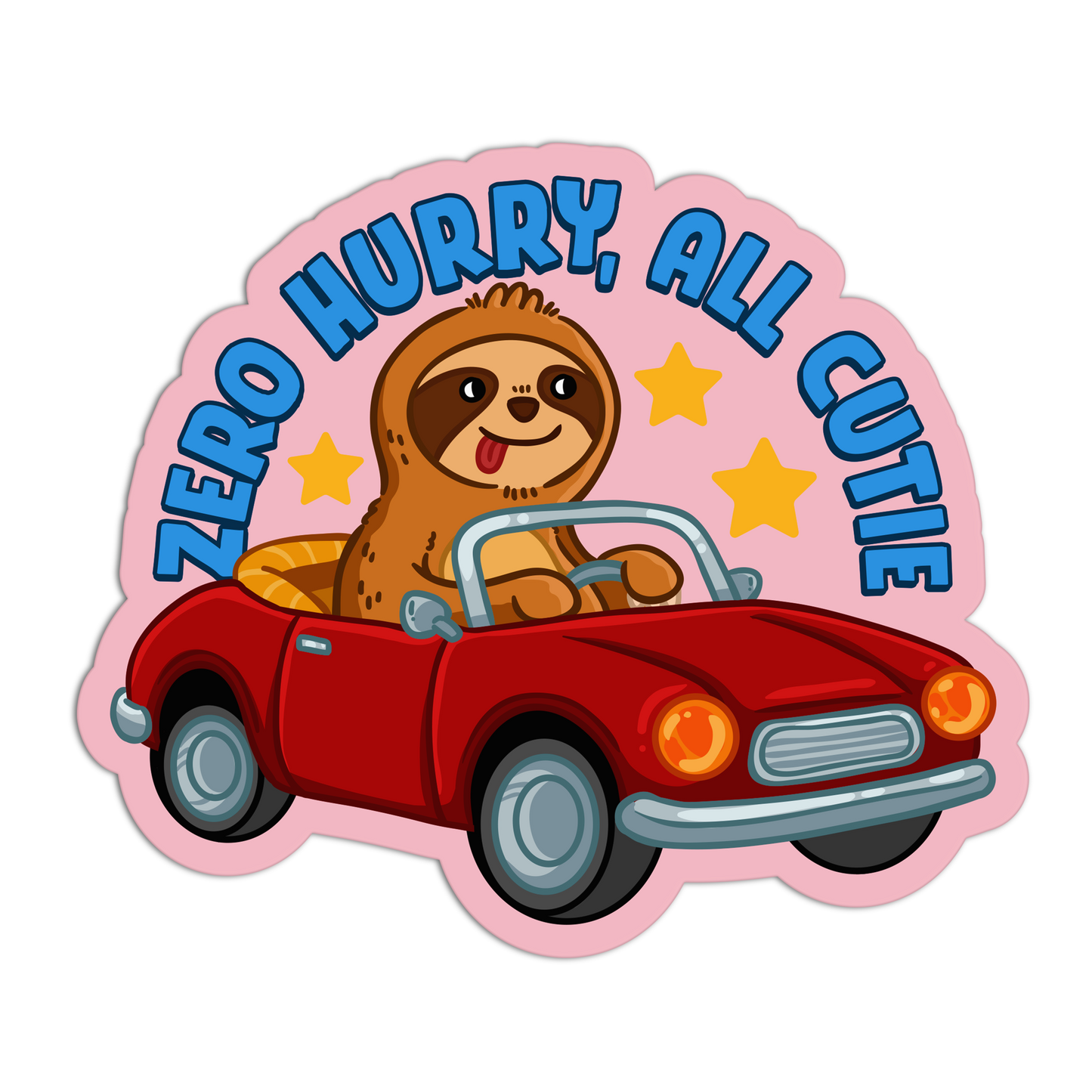 Zero Hurry, All Cutie  Sloth Sticker