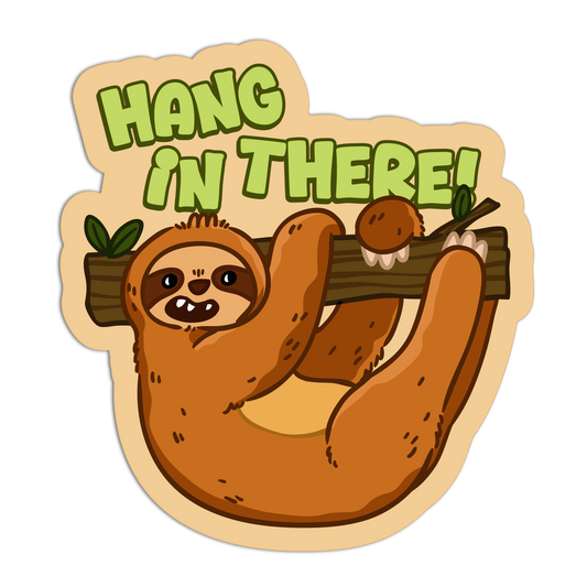 Hang In There! Sloth Sticker