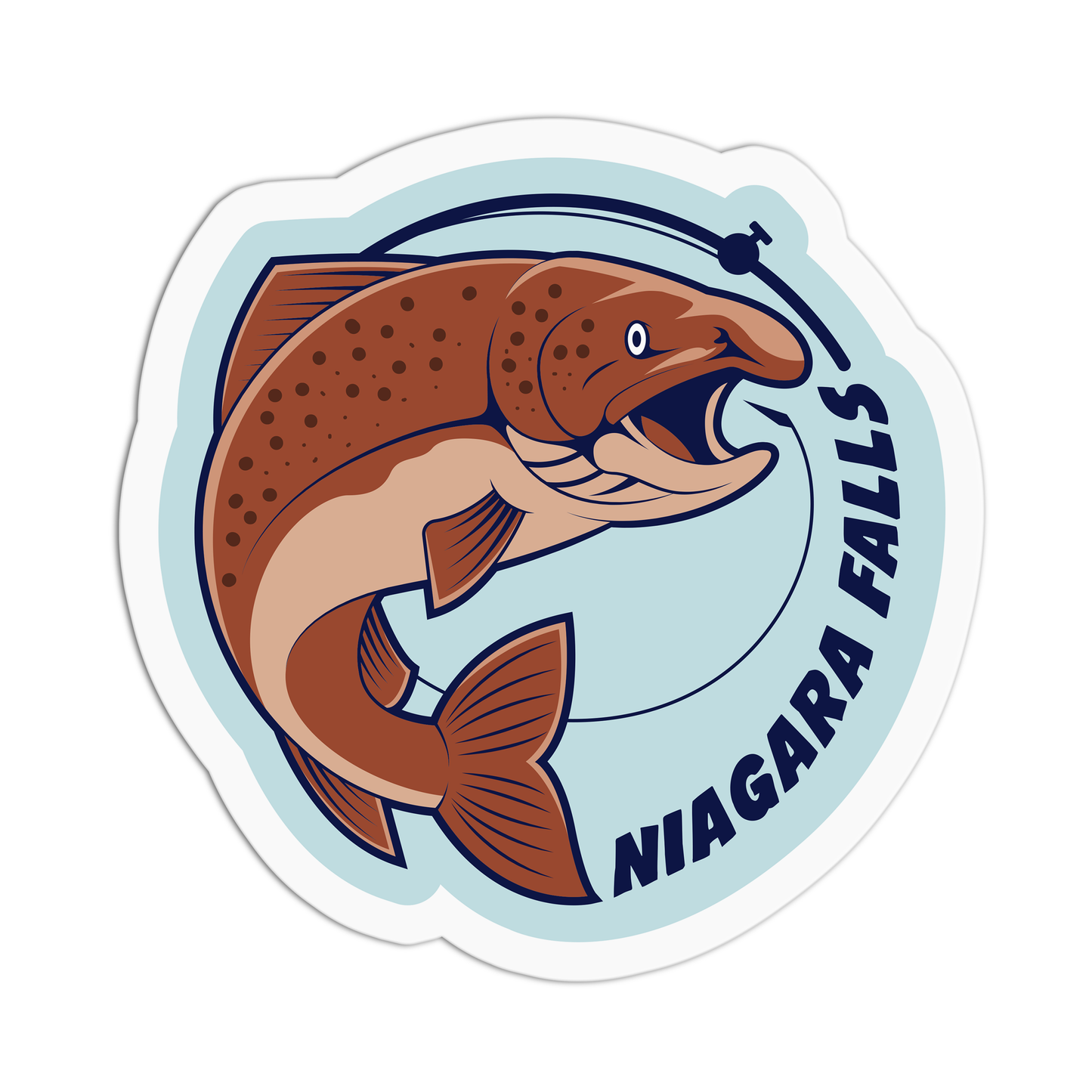 Fish Travel Series_Niagara Falls Sticker