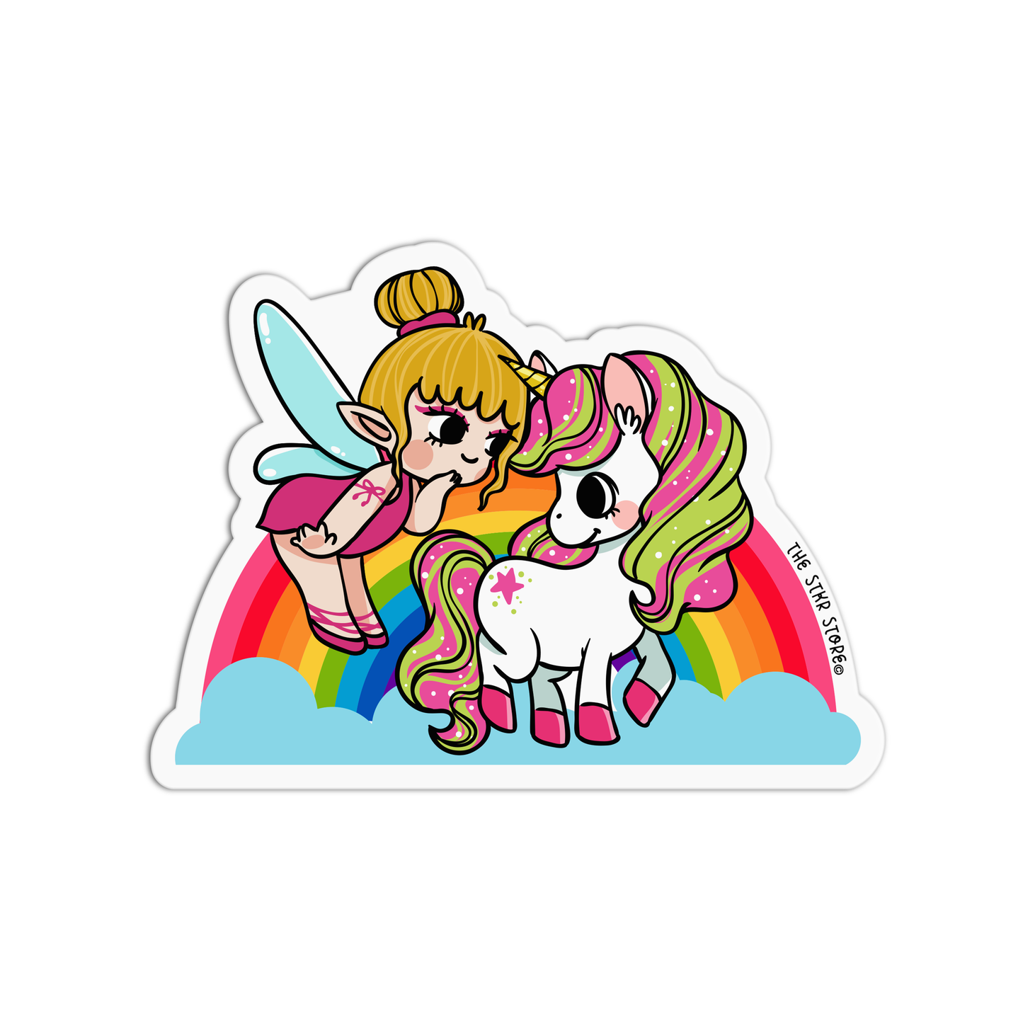 Rainbow Daydreams Unicorn Fairies Sticker