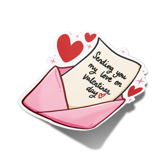 Sending you my love on valentine's day Mail Valentine's Sticker