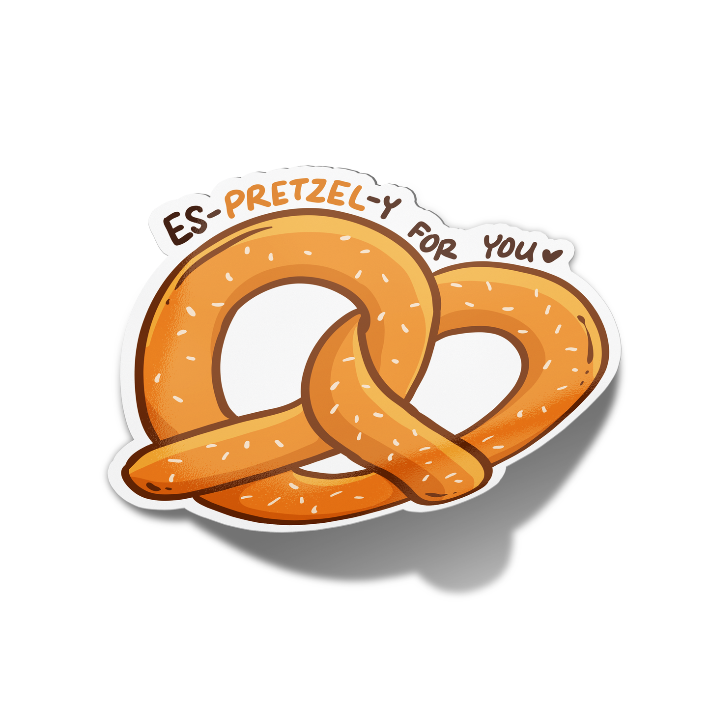 Es-pretzel-y for you Valentine's Sticker