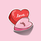 Heart Love You Valentine's Sticker