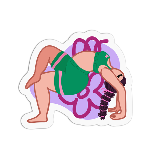 Bride Pose Yoga Sticker