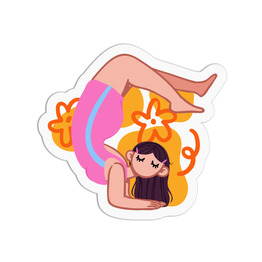 Crazy Yoga Sticker