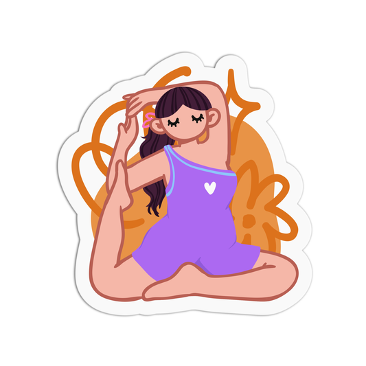 Compass Yoga Sticker