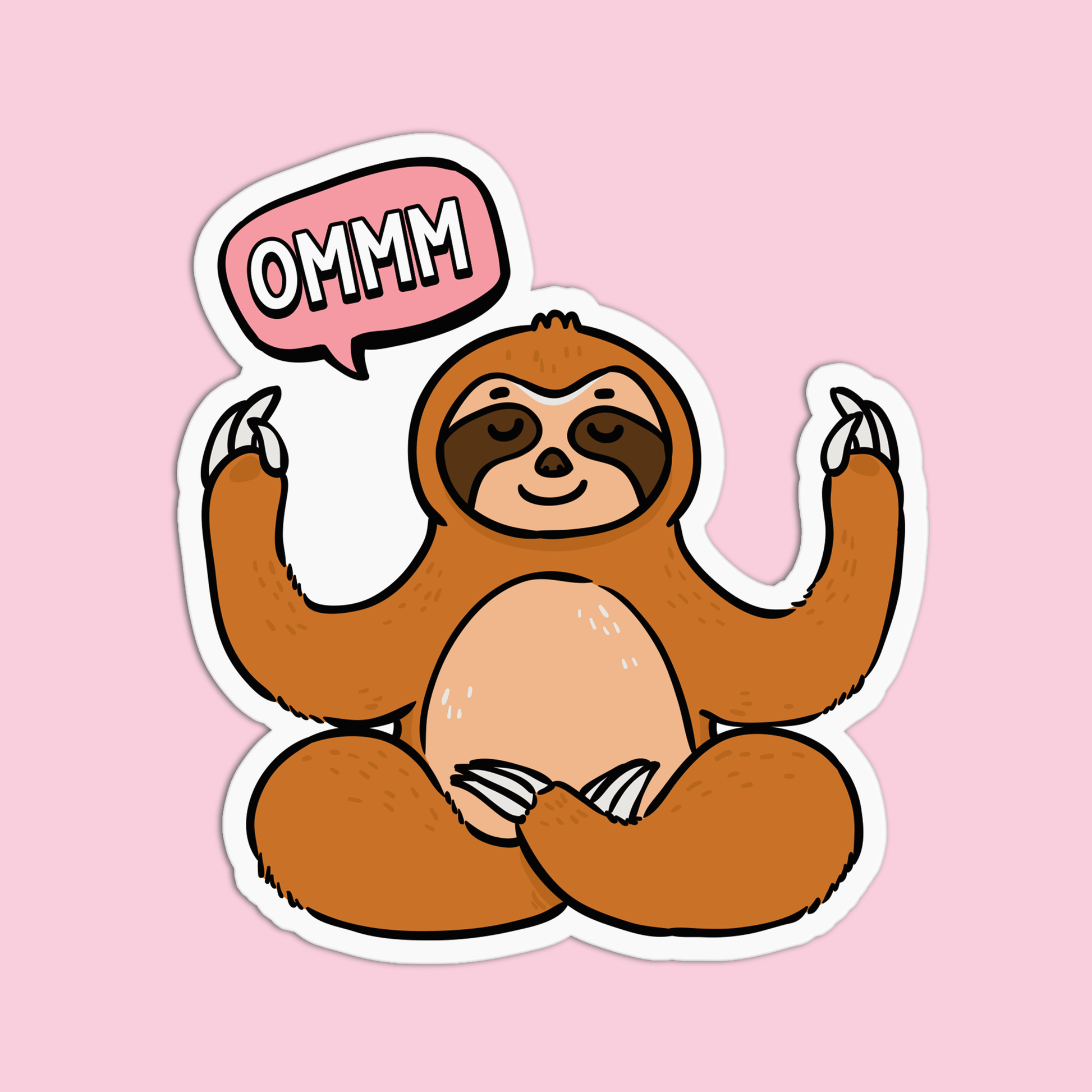 Ommm Yoga Stickers