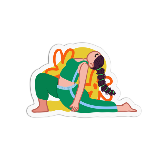 exercise Yoga Sticker