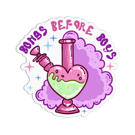 Bongs Before Boys Sticker