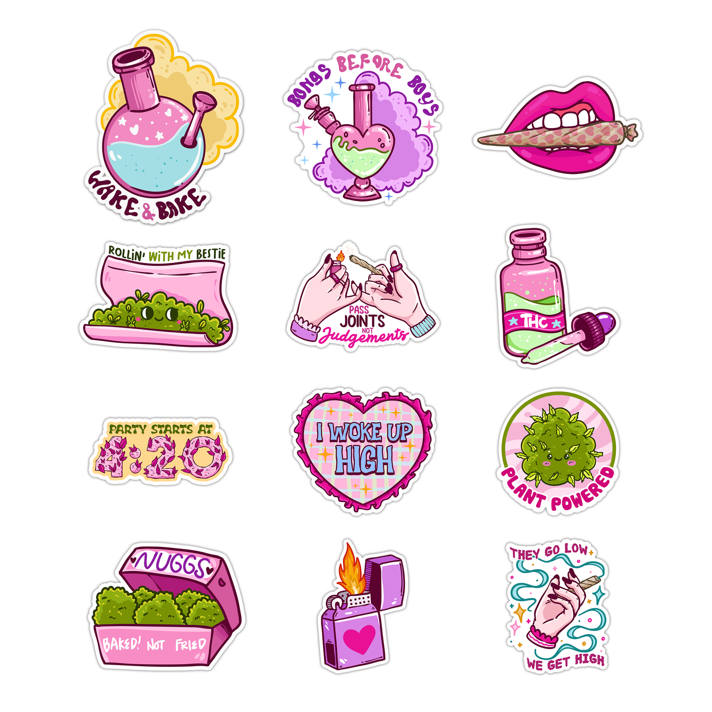 Cute Canna Sticker Pack