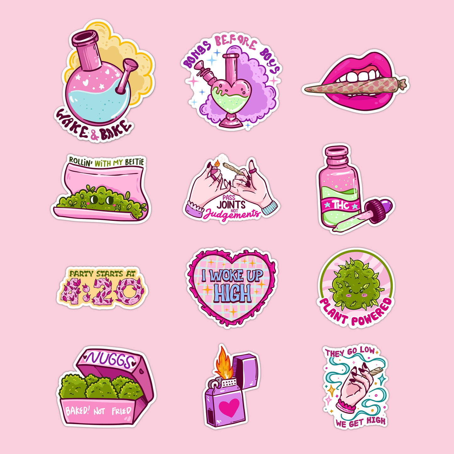 Cute Canna Sticker Pack