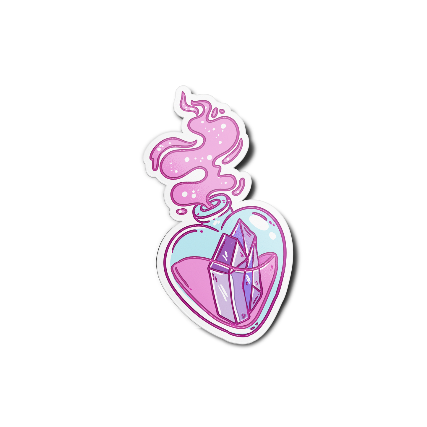 Heart Potion Crystals Stickers