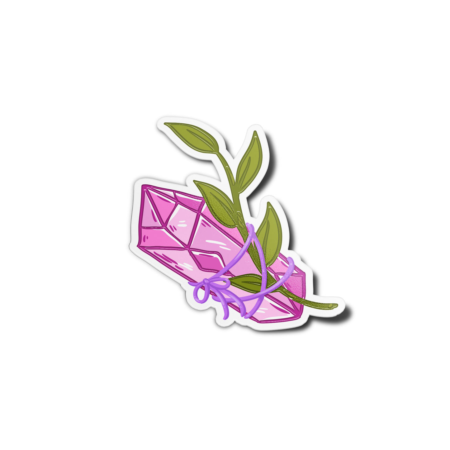 Pink Crystals Stickers