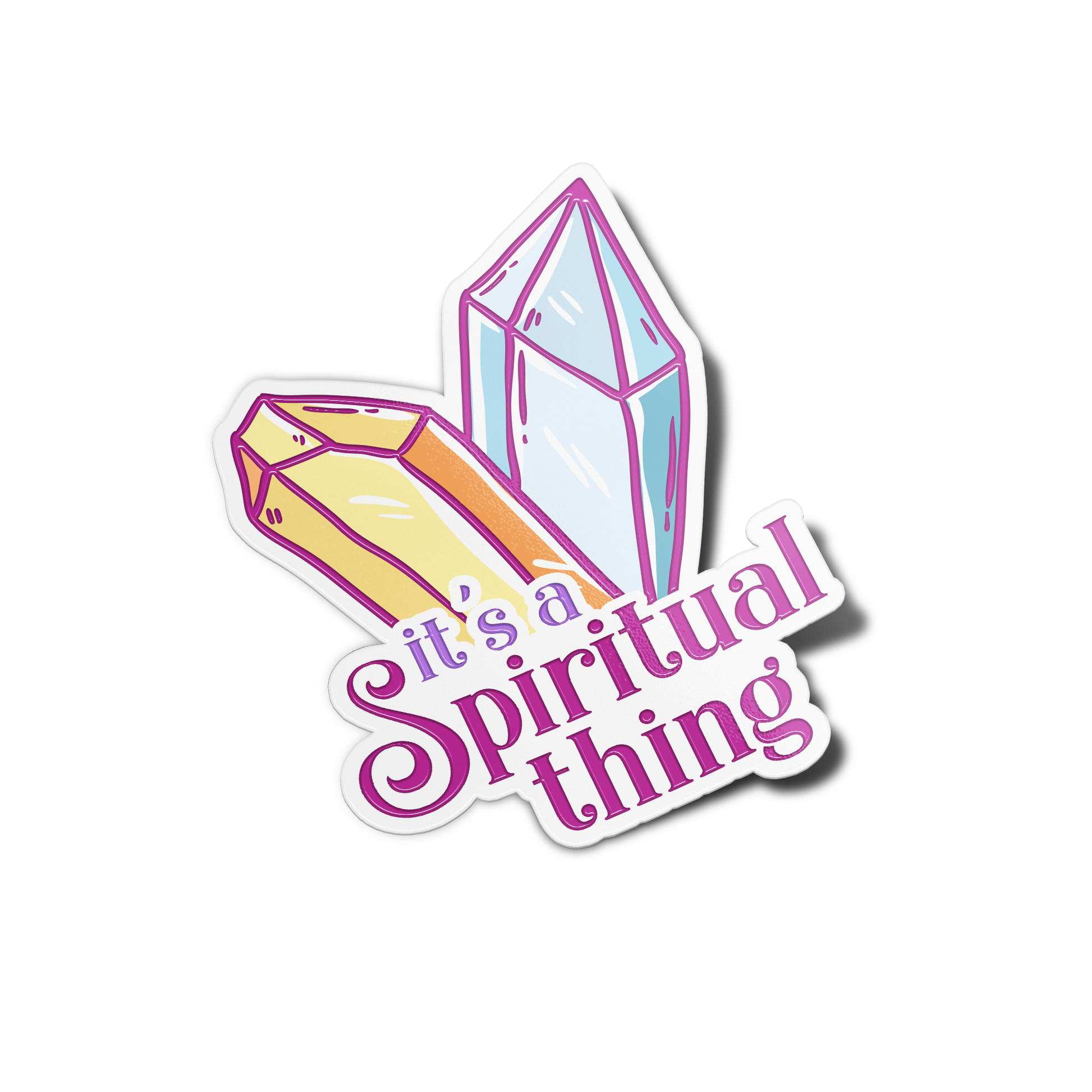 It's a Spiritual Thing Crystals Stickers