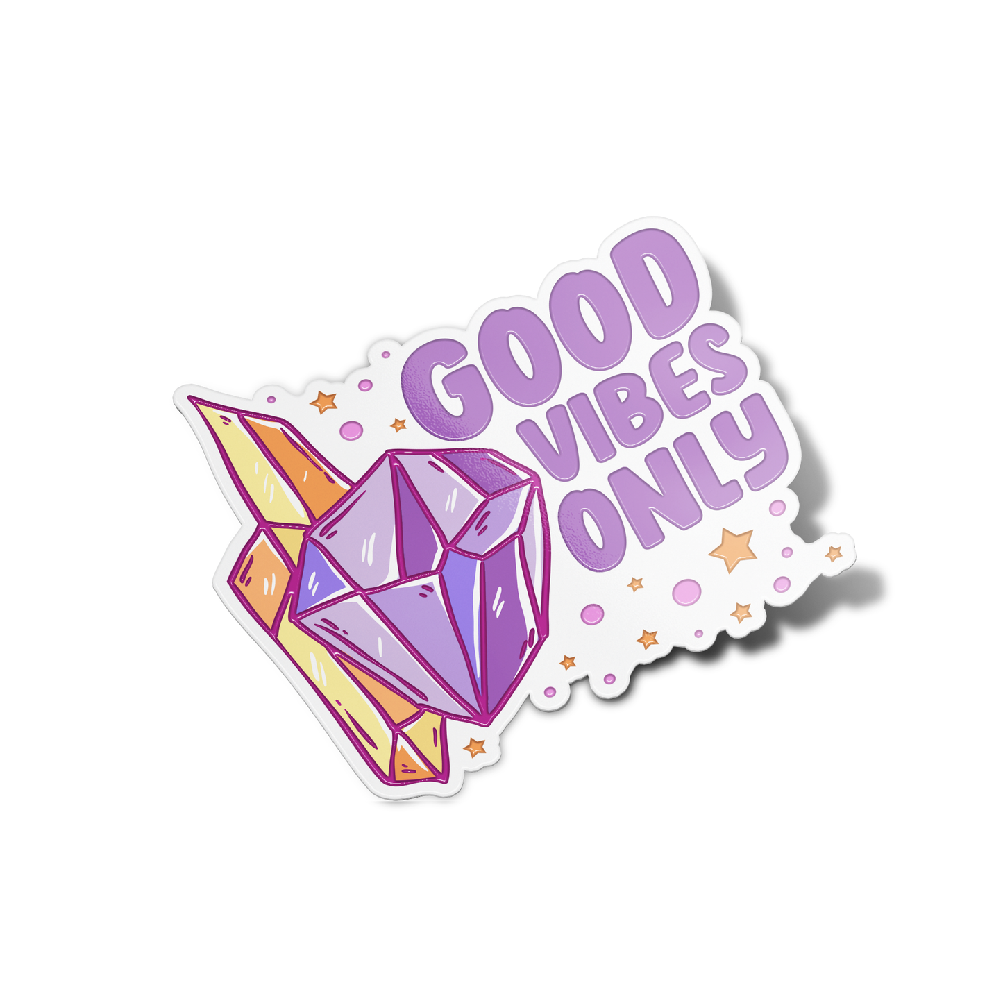 Good Vibes Only Crystals Stickers