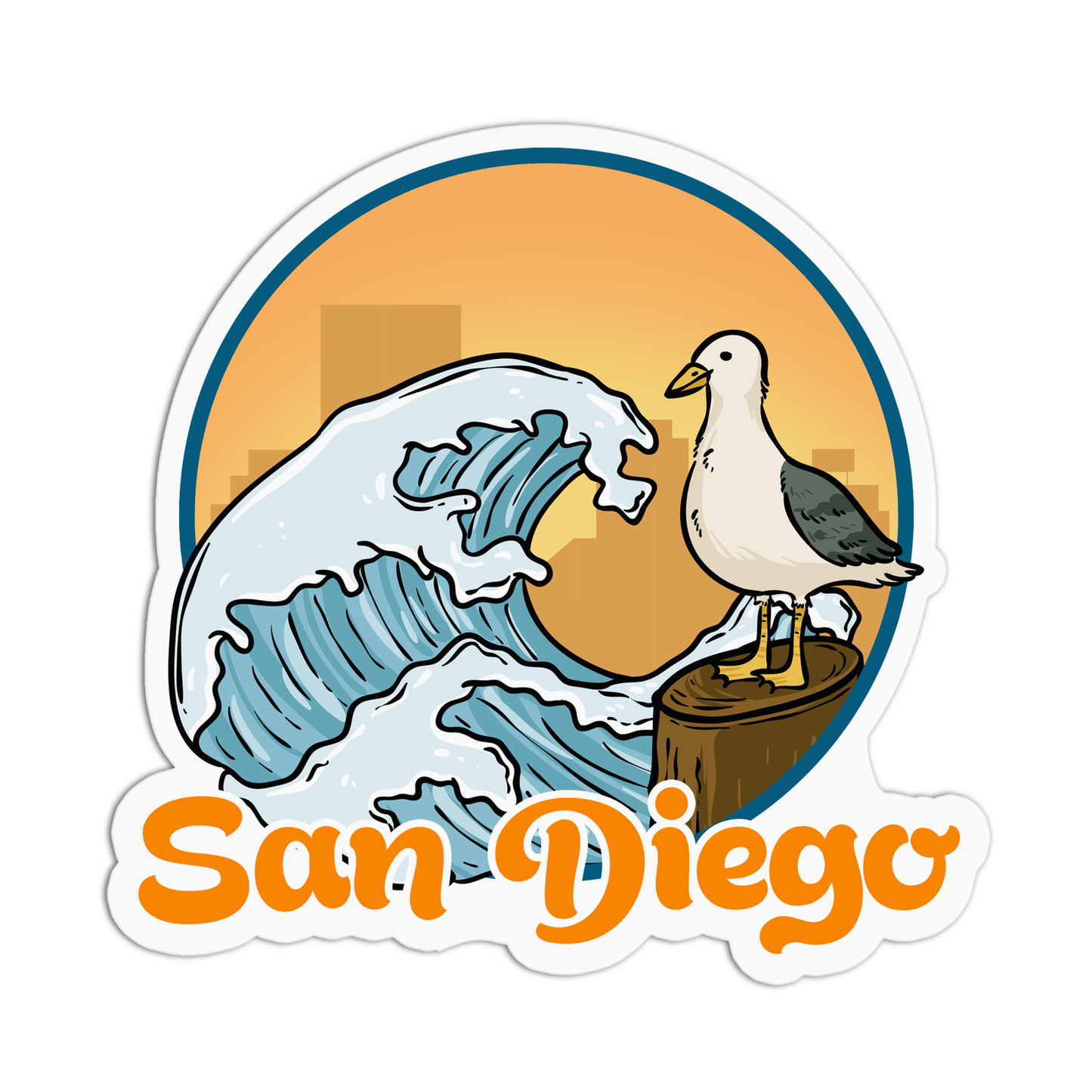 San Diego California Sticker