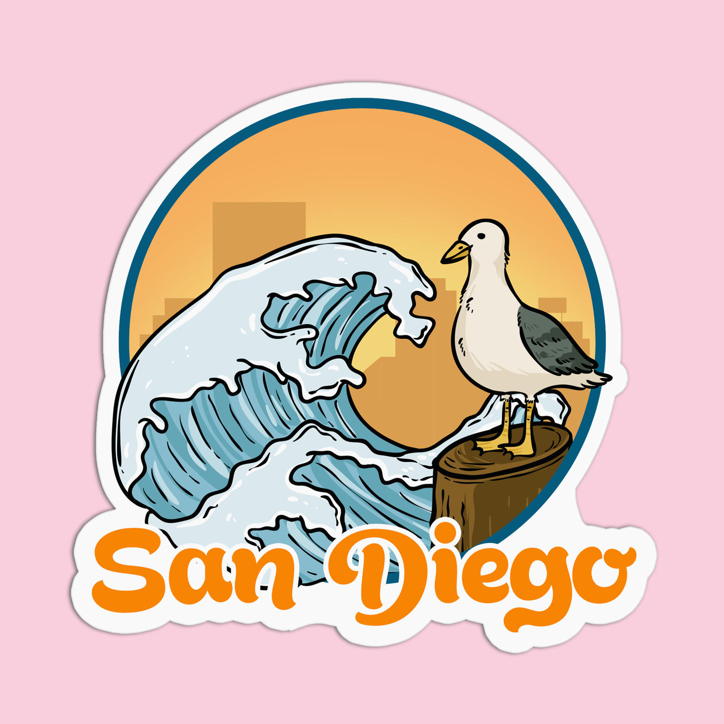 San Diego California Sticker