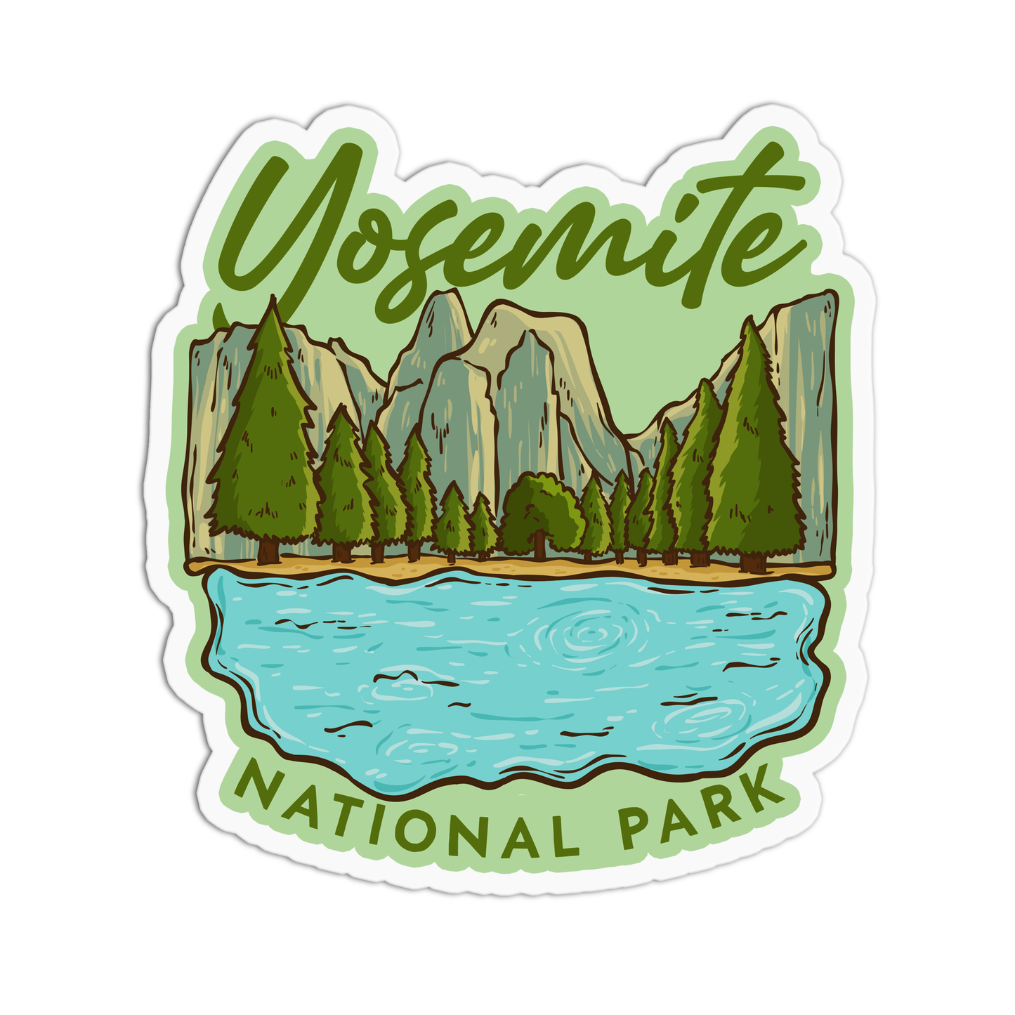 Yosemite National Park California Sticker