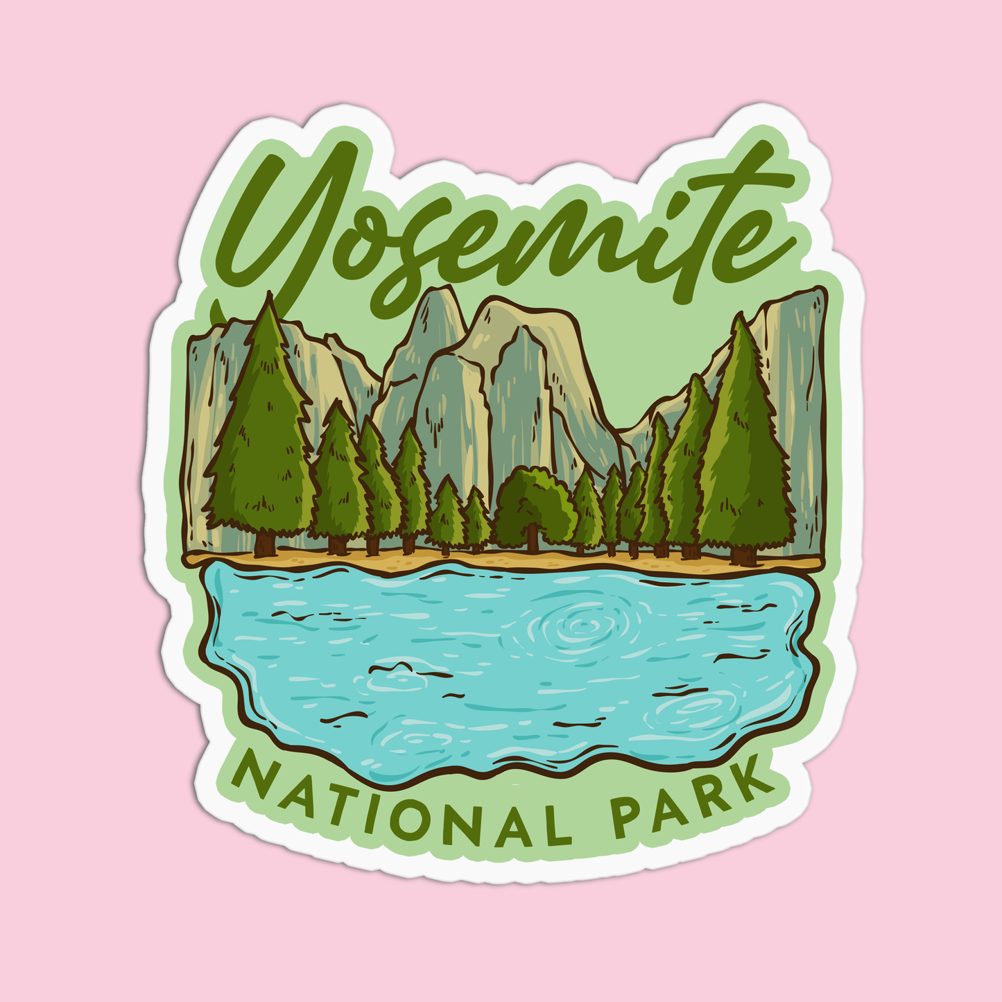 Yosemite National Park California Sticker