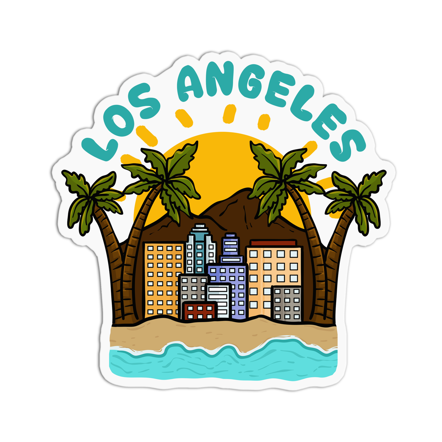 Los Angeles California Sticker