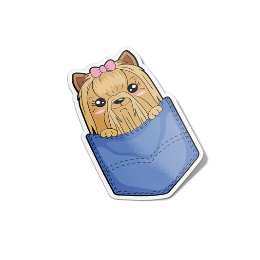 Shih Tzu in a Pocket Sticker