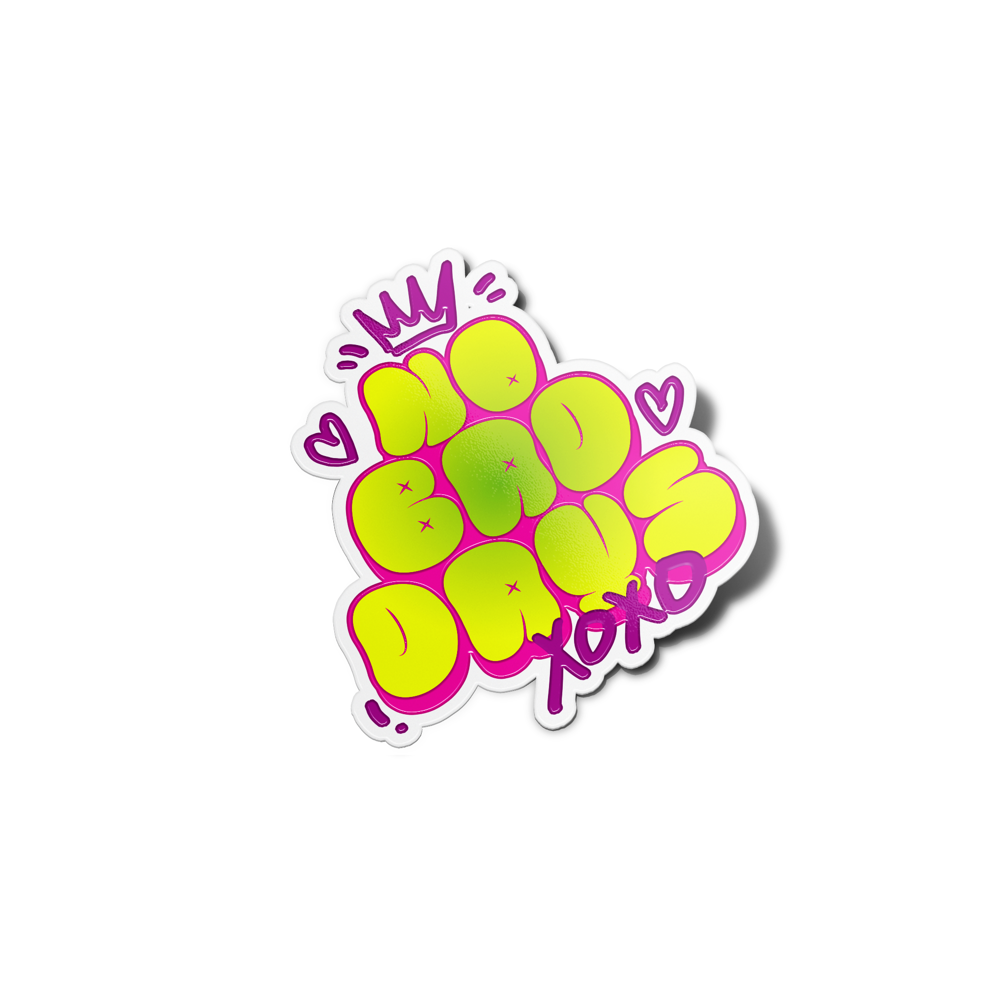Not Again Sticker Customizable Sticker | Raised Spot UV | Waterproof Stickers | Vinyl ...