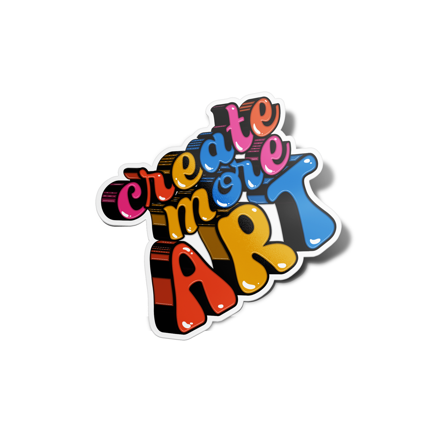 Create More Art Sticker