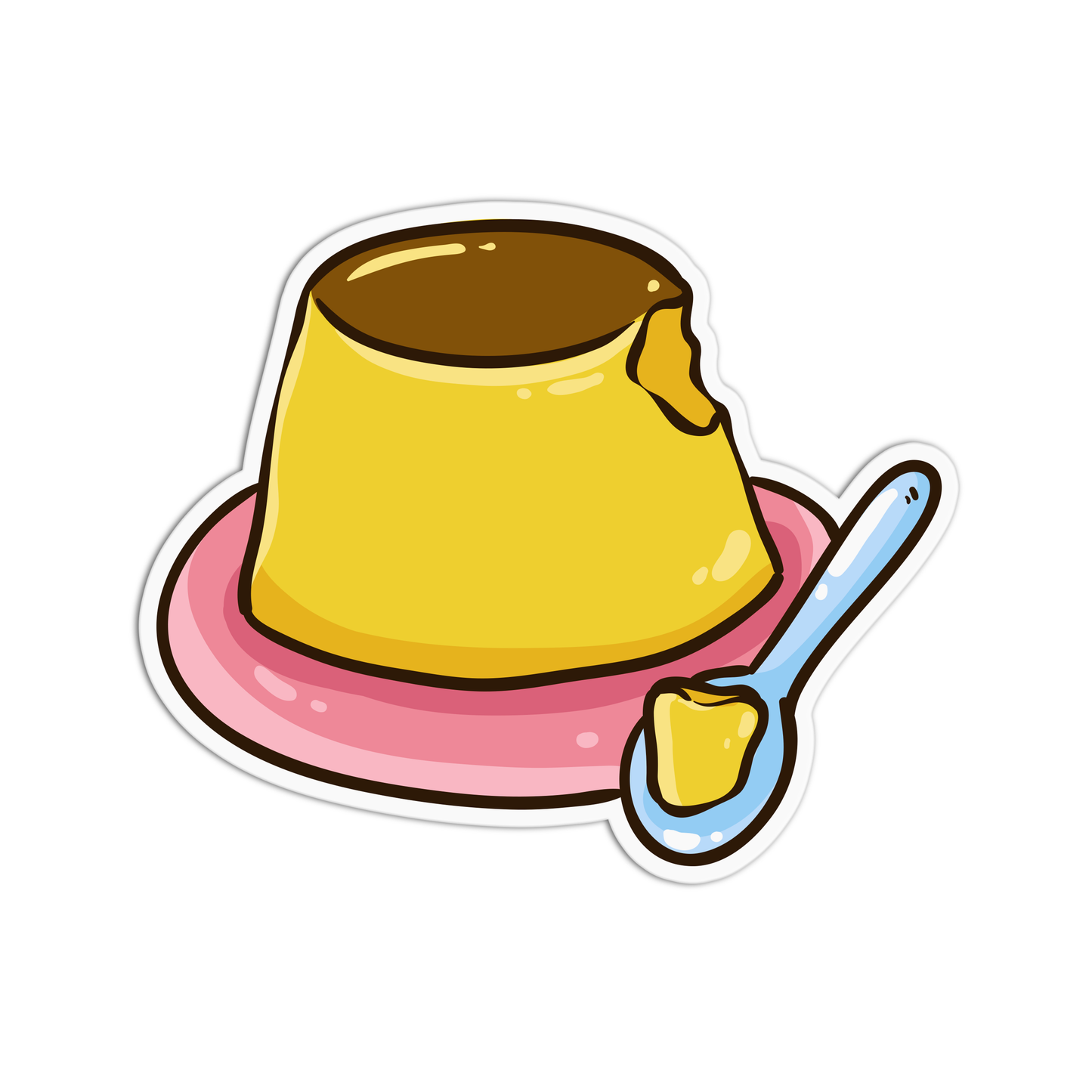 Pudding Cute Sticker