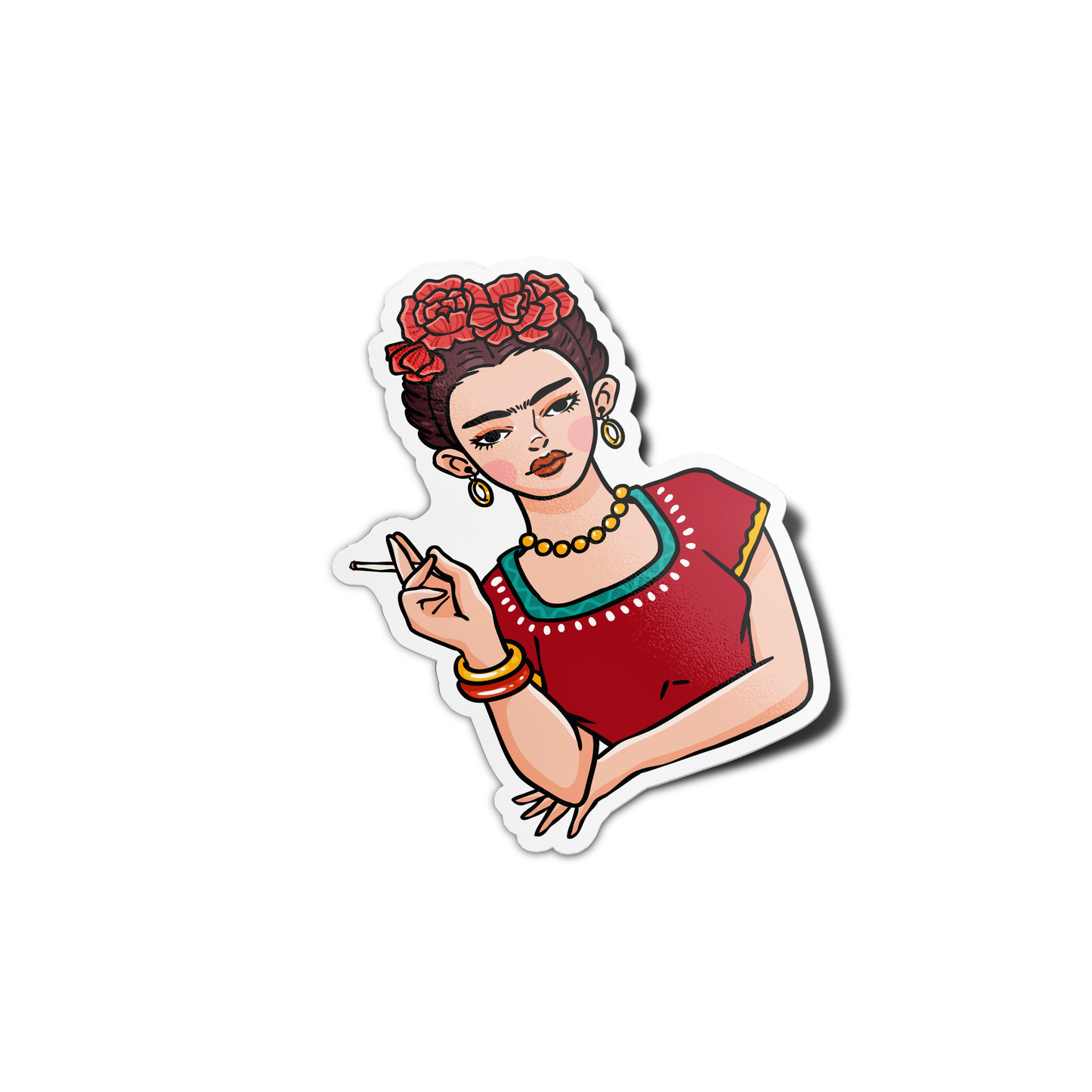 Frida Kahlo Mexican Sticker