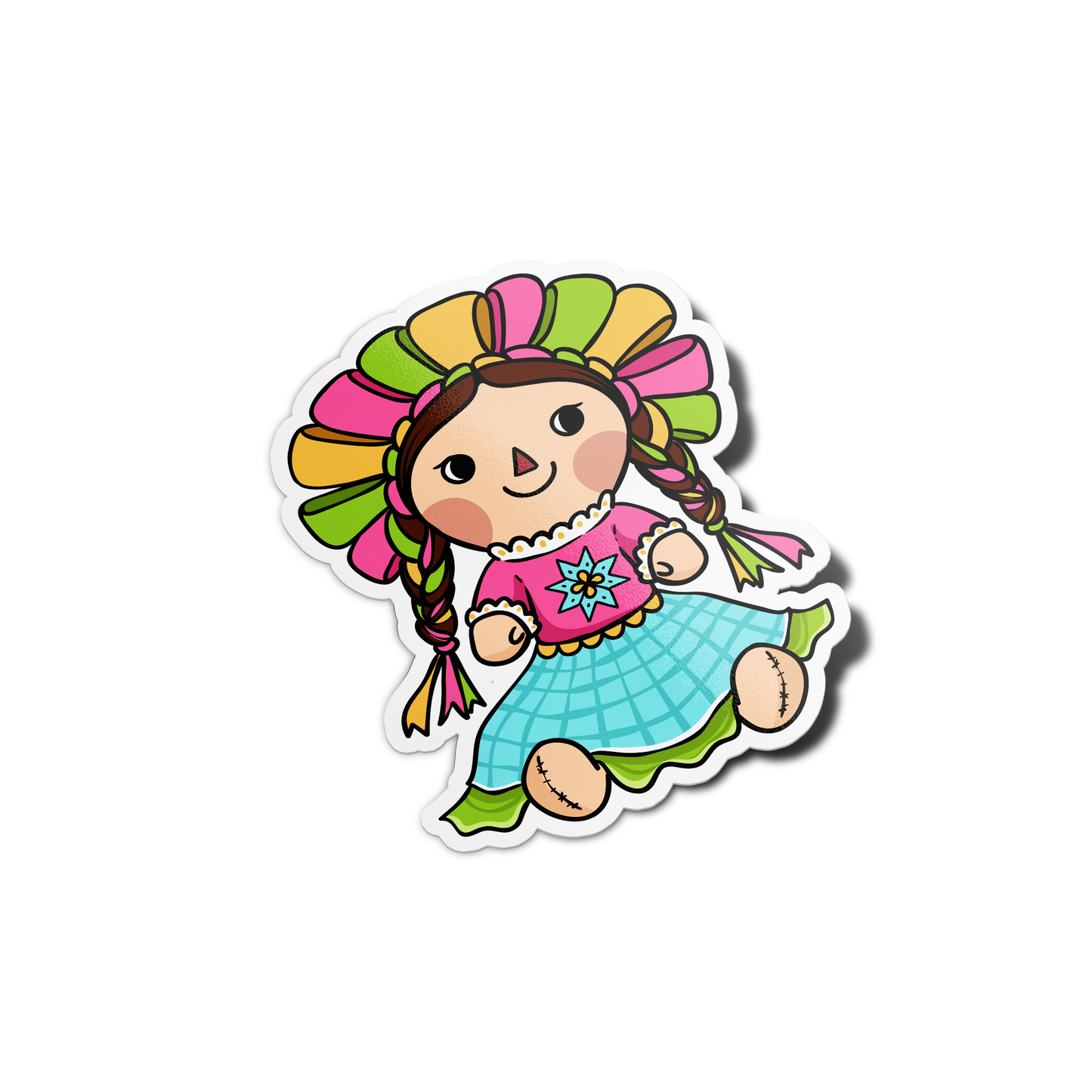 Traditional Rag Doll Mexican Sticker