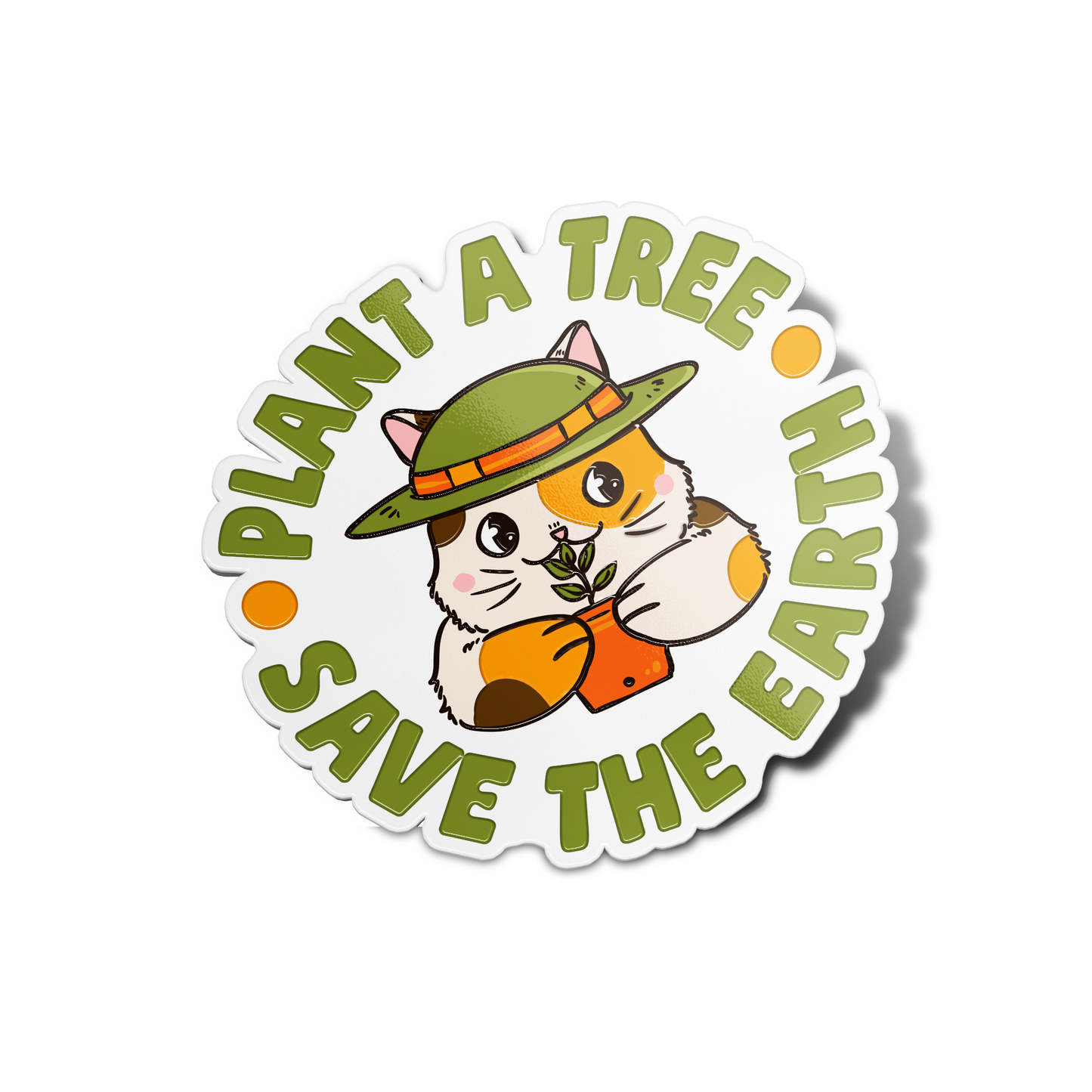 Plant a Tree Save The Earth Nature Sticker