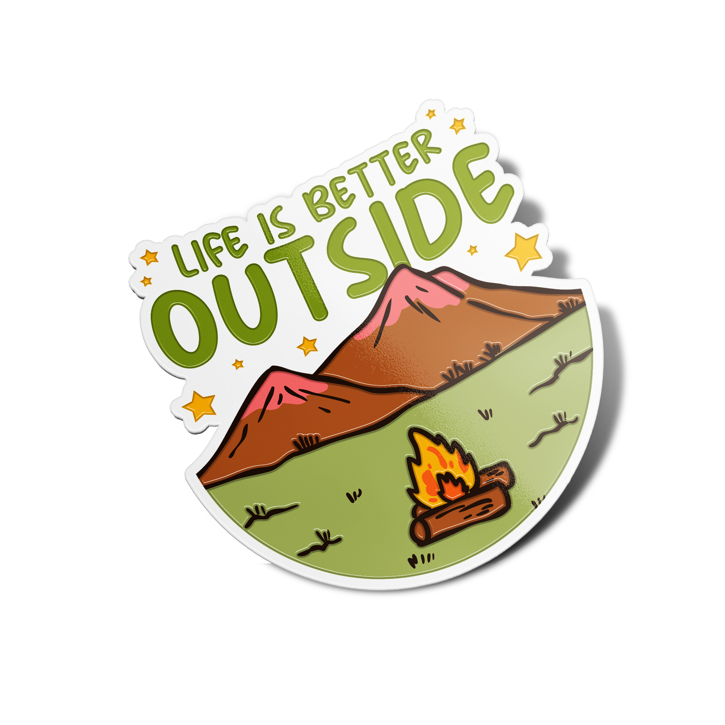 Life is Better Outside Nature Sticker