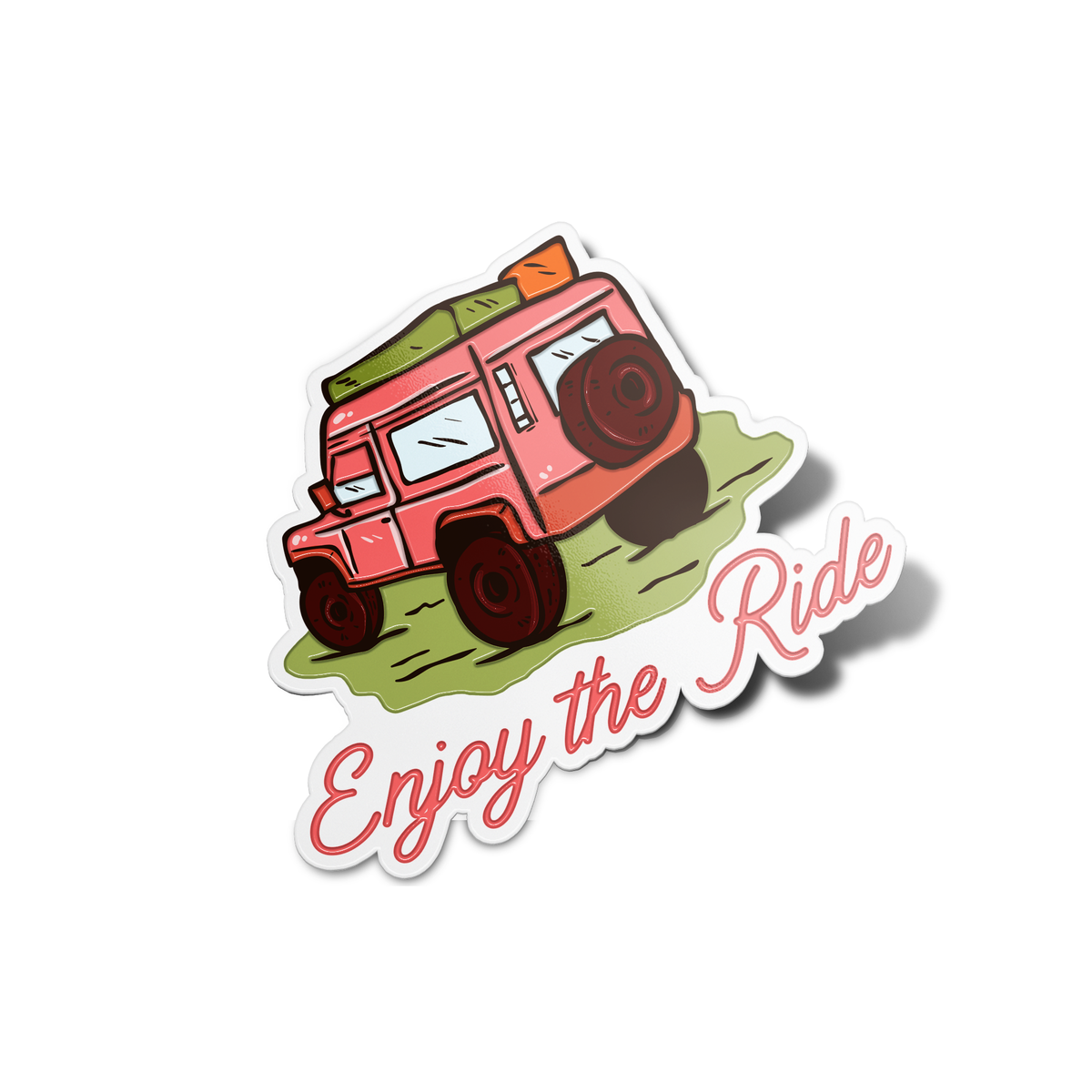 Sticker For Ride Enjoy the Ride Nature Sticker – GirlsPrintingHouse