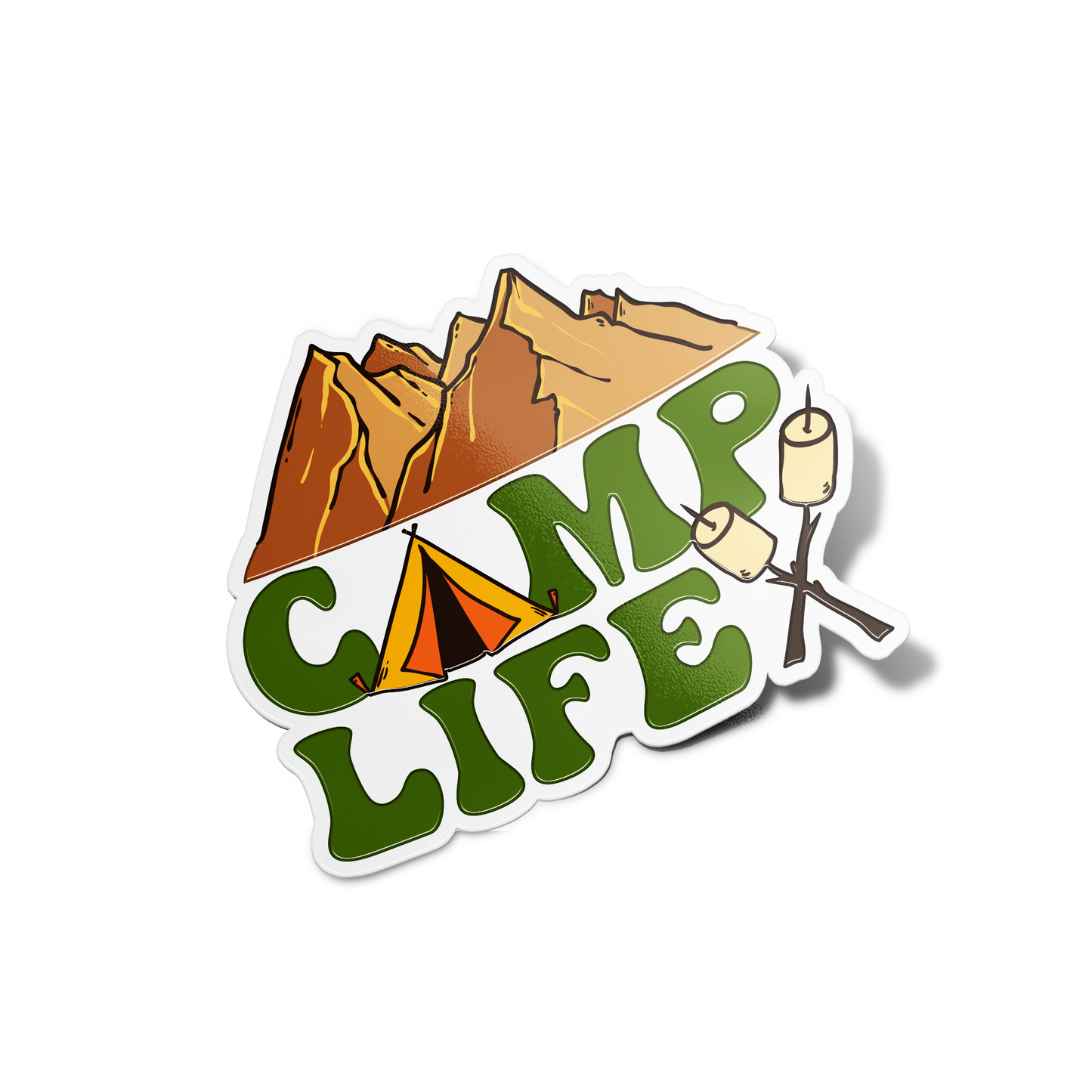 Camp Life Nature Sticker