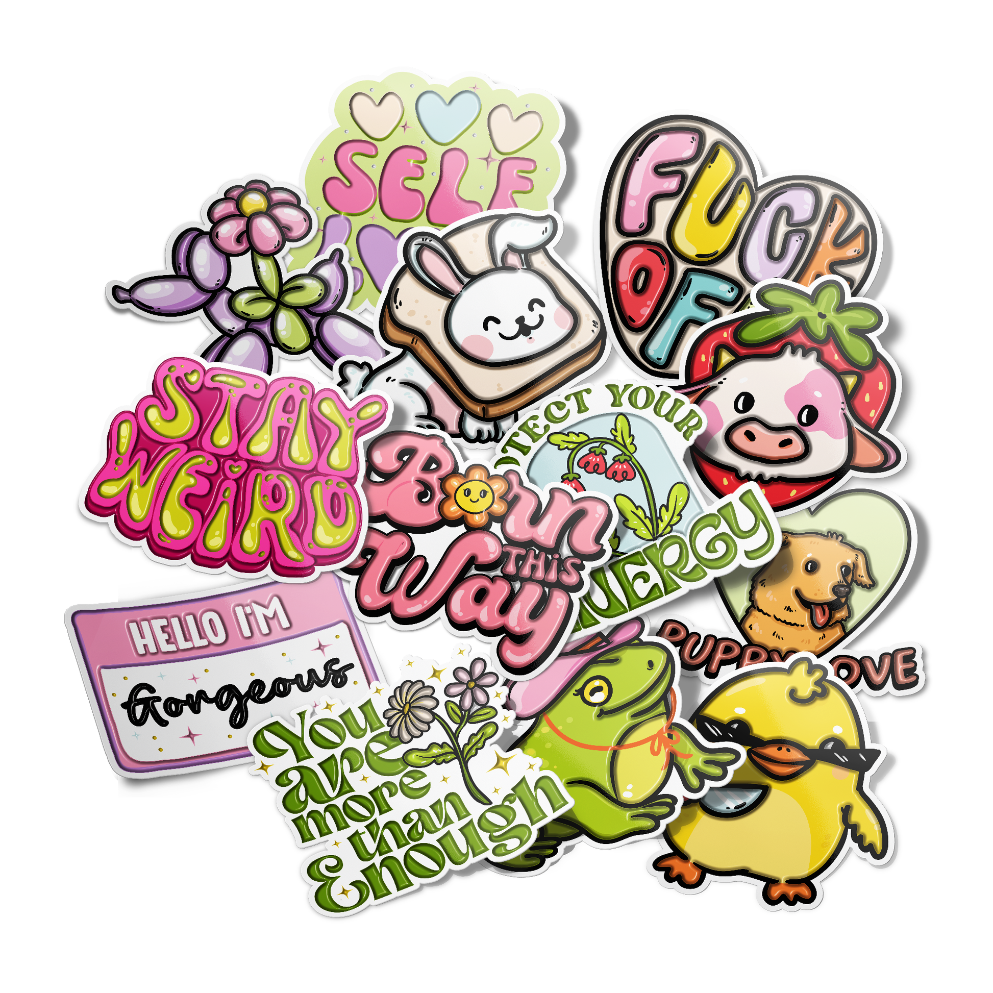 Random Sticker Pack - Brands and Logos - Cartoon Characters - Cartoon  Stickers - Custom Waterproof Decals - Trinket Kingdom