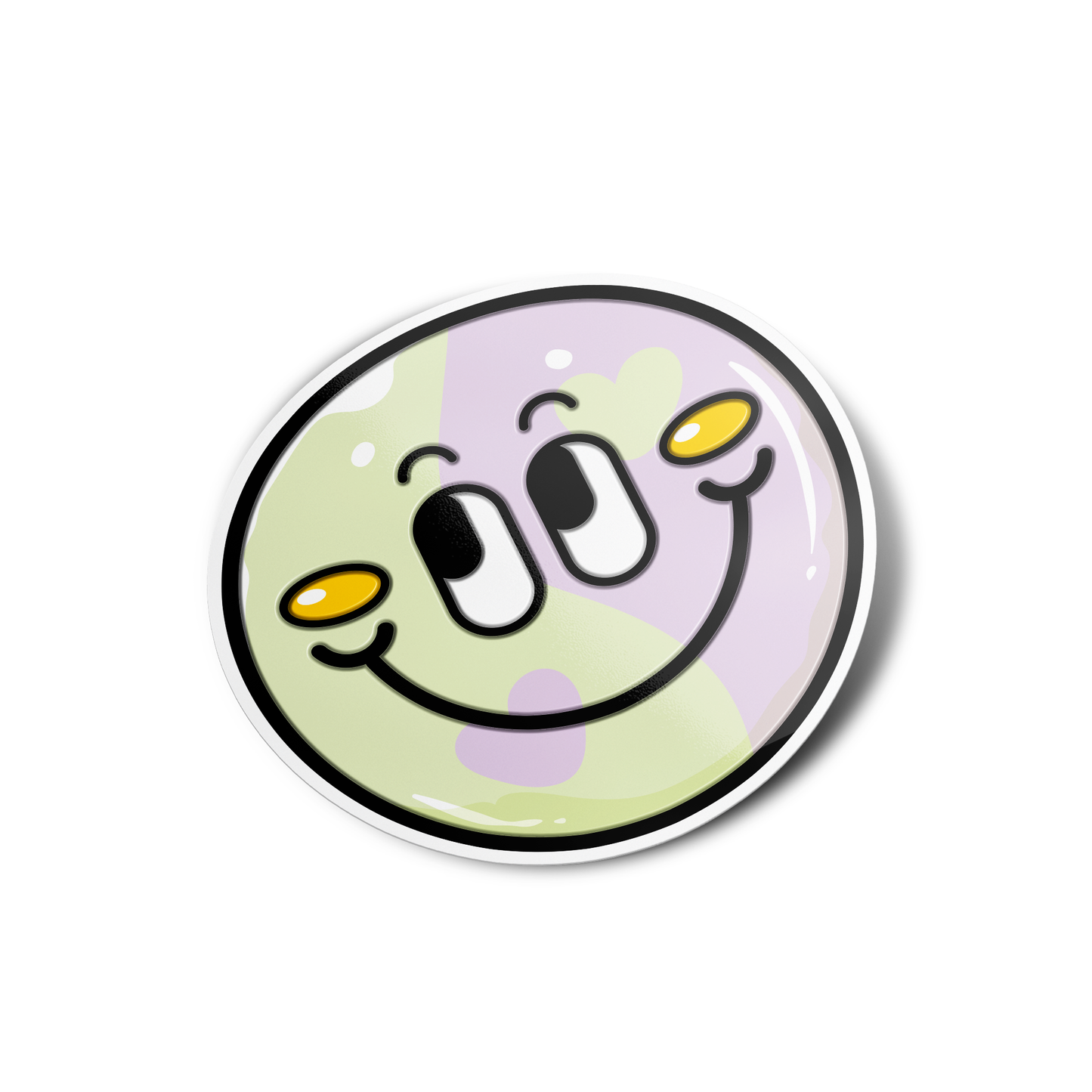 Yinyang Smiley Sticker