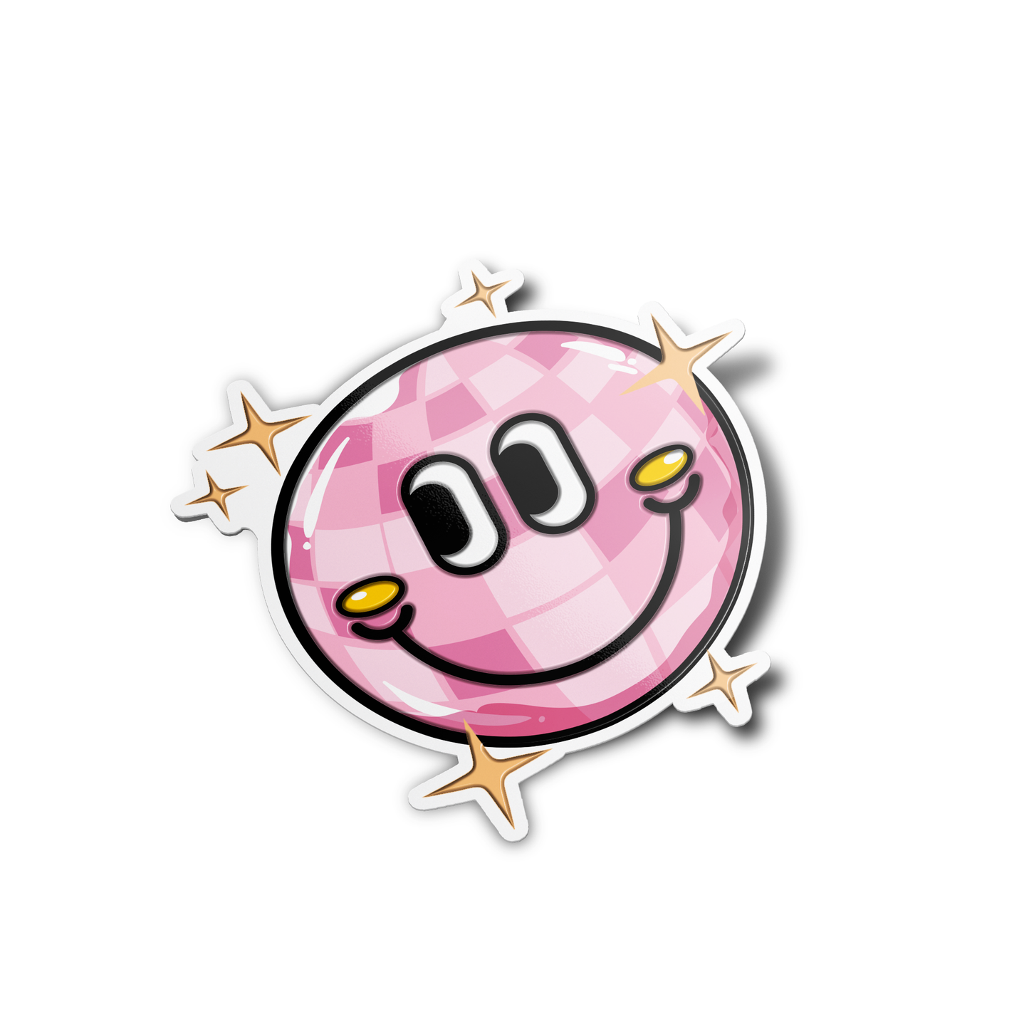 Disco ball Smiley Sticker